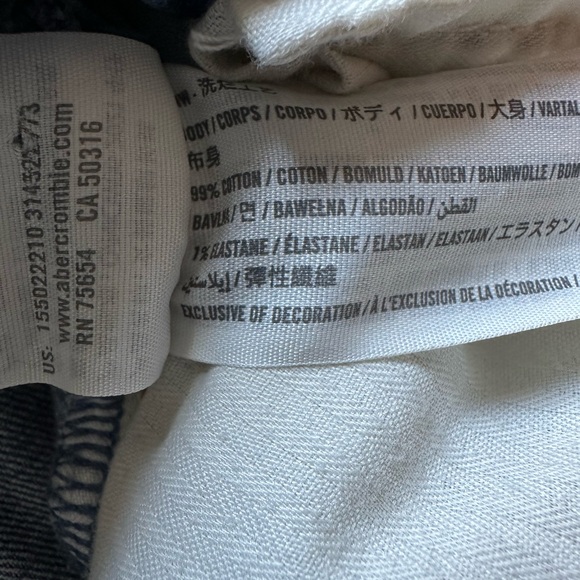 Abercrombie and Fitch skinny high rise blue jeans - Picture 7 of 8